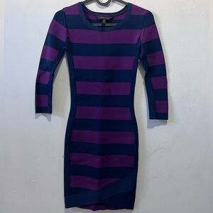 BCBG Maxazaria Kendle Stripped Dress